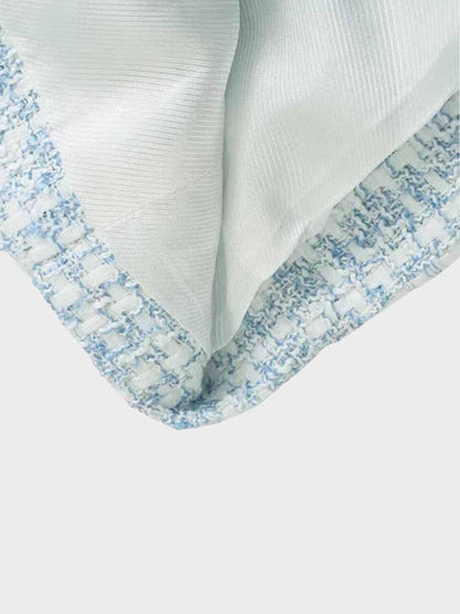 Dam Blazer Klassisk Tweed Högkvalitativ Stil-5