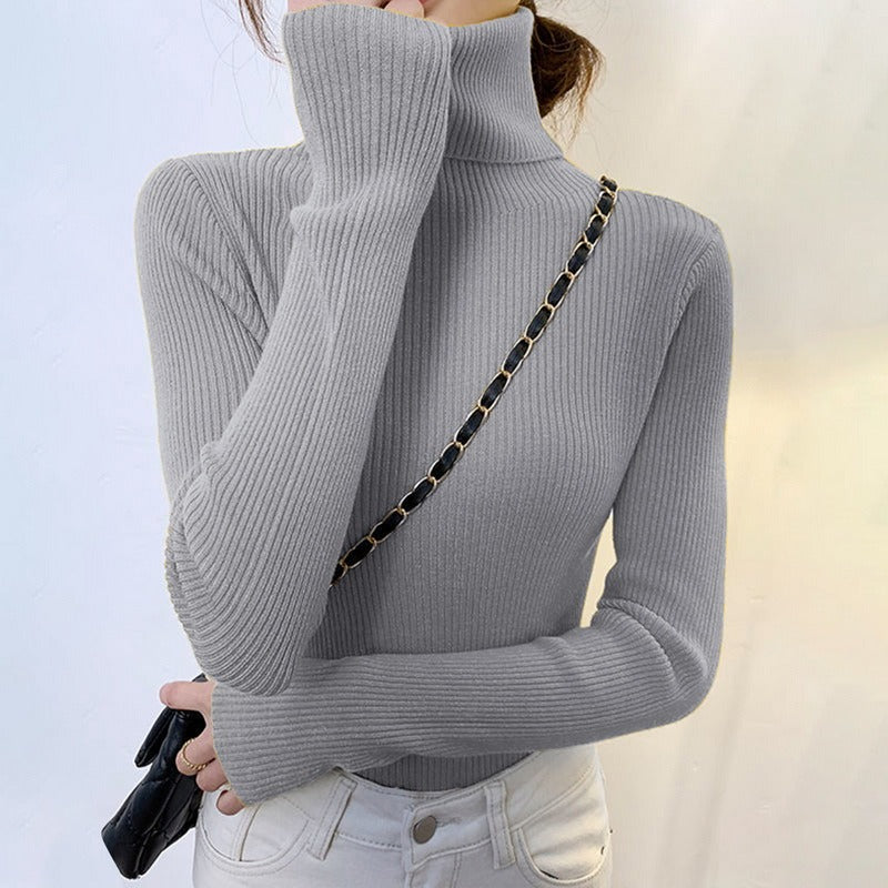 Variant image for Dam Turtleneck Tröja Långärmad Elastisk Material-2