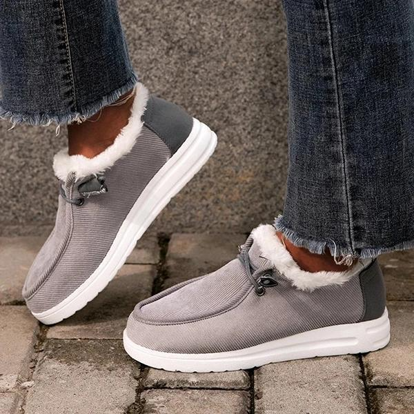 Dam Vinter Sneakers Trendig Design med Päls och Robust Sula 11