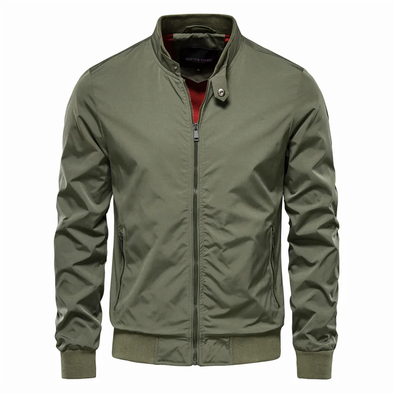 Herrjacka Praktisk Design Polyester för Våren-2