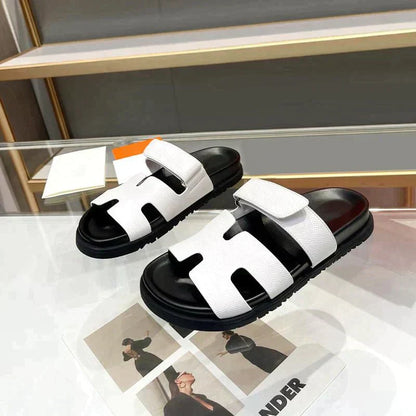 Herrsandaler H-formad Design med Kardborrfäste Syntetmaterial 8