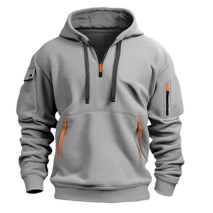 Variant image for Herren Hoodie Avslappnad Bomull Löst Passform-7