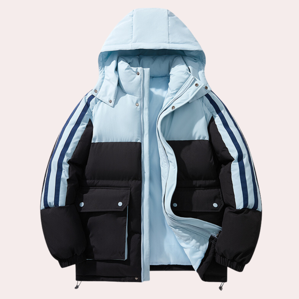 Herr Vinterjacka Elegant Vattentät Isolering Tyg-4