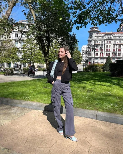 Herrbyxor Raka Fit Elastisk Material för Komfort och Stil-4