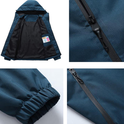Herr- och Damjacka Vattentålig Polyester för Utomhusbruk