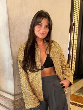 Dam Vinterjacka Lång Paljetter Polyester Mjuk Foder-3