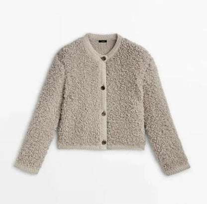 Damjacka Långärmad Vintage Stil Hållbart Material 6