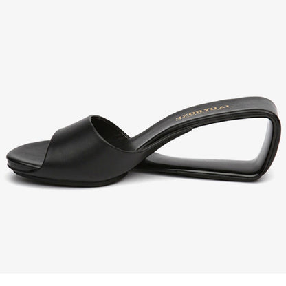 Kvinnors Kilskor Kilklack Äkta Läder-3