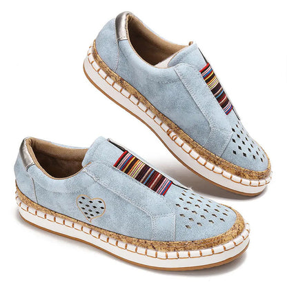 Dam Sneakers Ortopediska Lätta och Bekväma Med Flexibel Sula-4