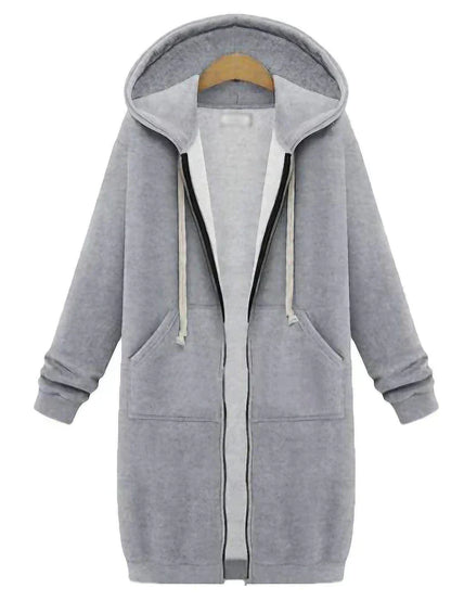 Kvinnor Hoodie Avslappnad Stil Justerbar Huva Mjuk Tyg-5