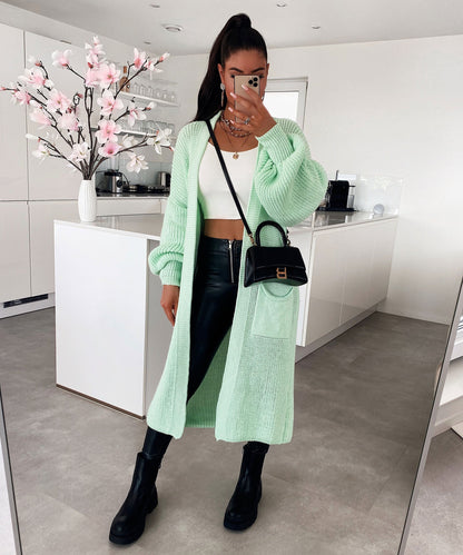 Dam Lång Klänning Mjuk Tyg Mångsidig Passform XS-XL-1