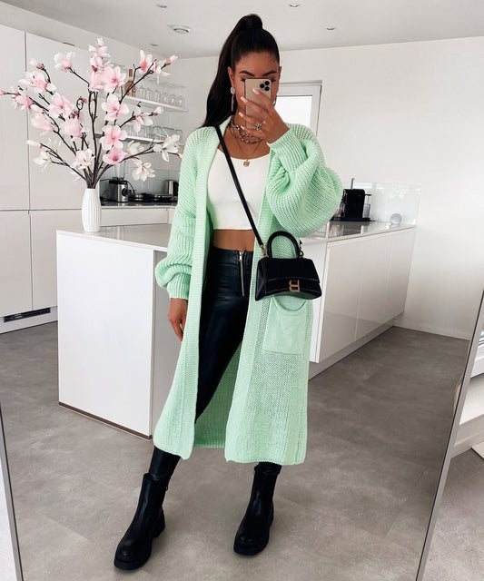 Dam Lång Klänning Mjuk Tyg Mångsidig Passform XS-XL-1