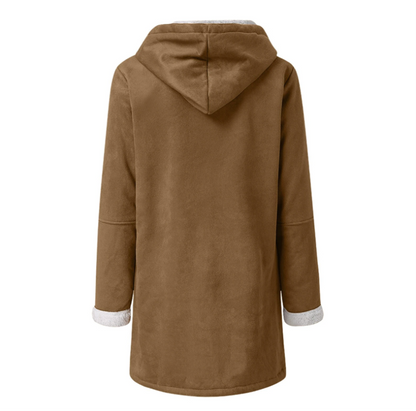 Dam Vinterjacka Klassisk Design Polyester för Kalla Vinterdagar-3