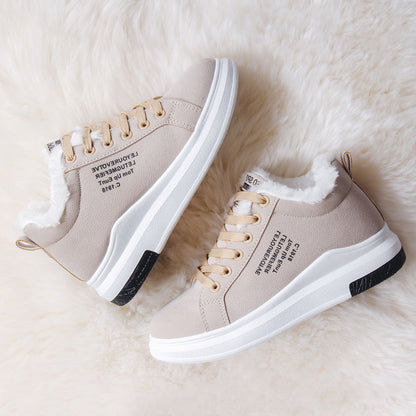 Dam Sneakers Modern Design Bekväm Textil-5