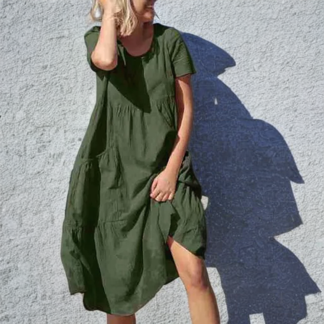 Variant image for Kvinna Klänning Lätt och Luftig Andningsbart Material-31