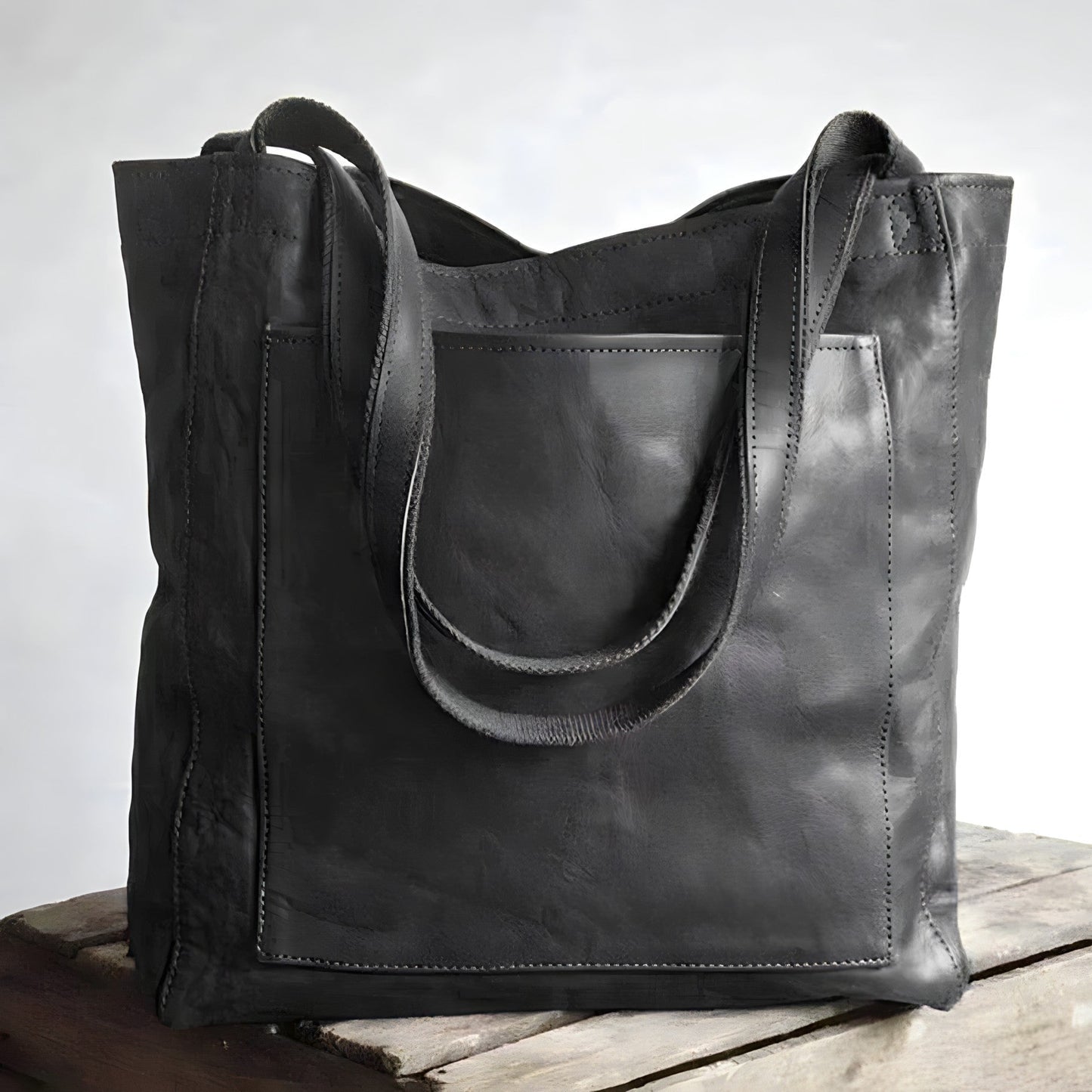 Damväska Läder Elegant Design Rymlig Axel- och Handväska 6