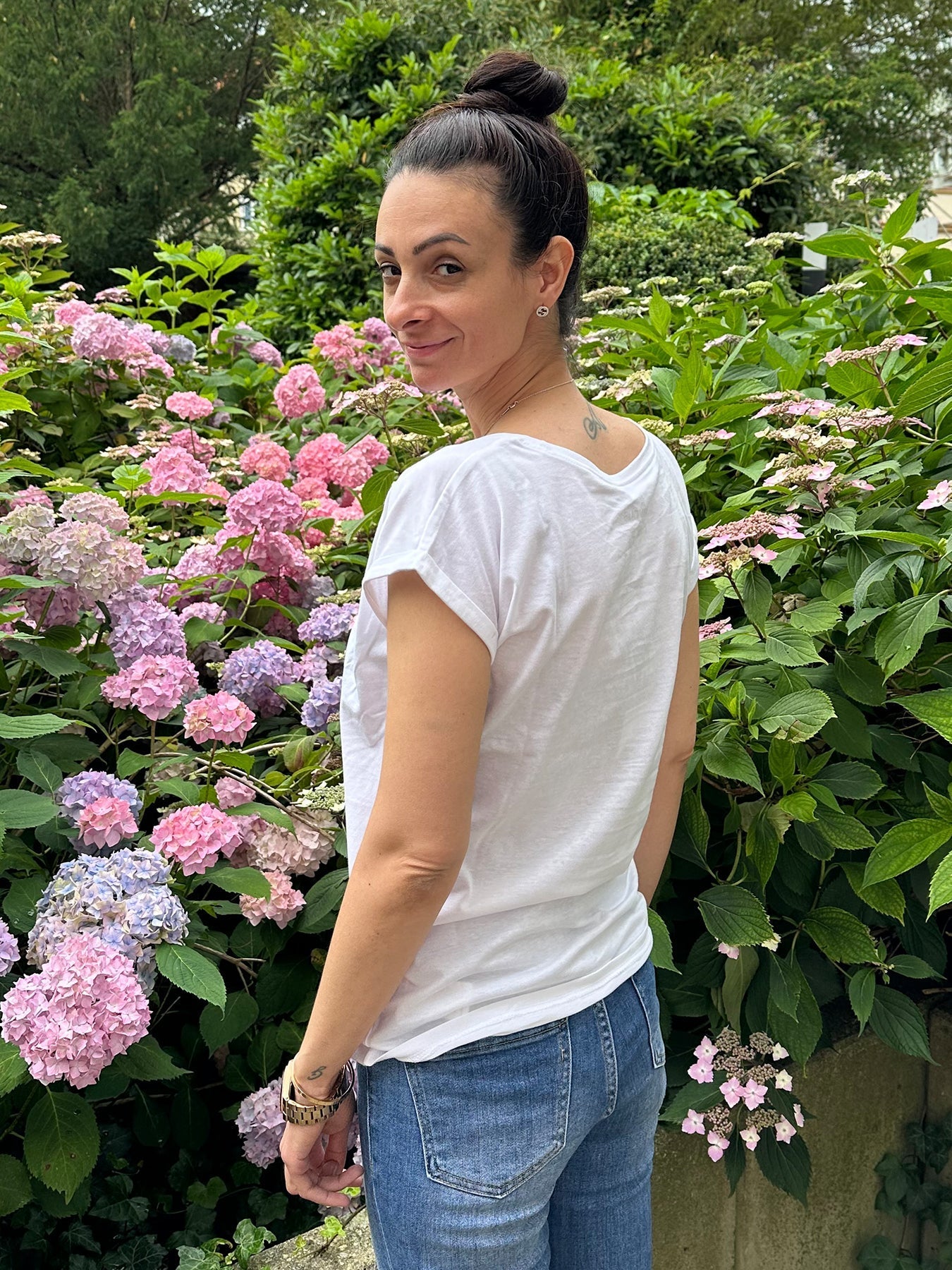 Dam Skjorta Relaxed Fit Kortärmad 100% Bomull-3