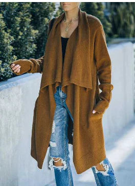 Variant image for Dam Kappa Lång Öppen Front Högkvalitativt Tyg-29