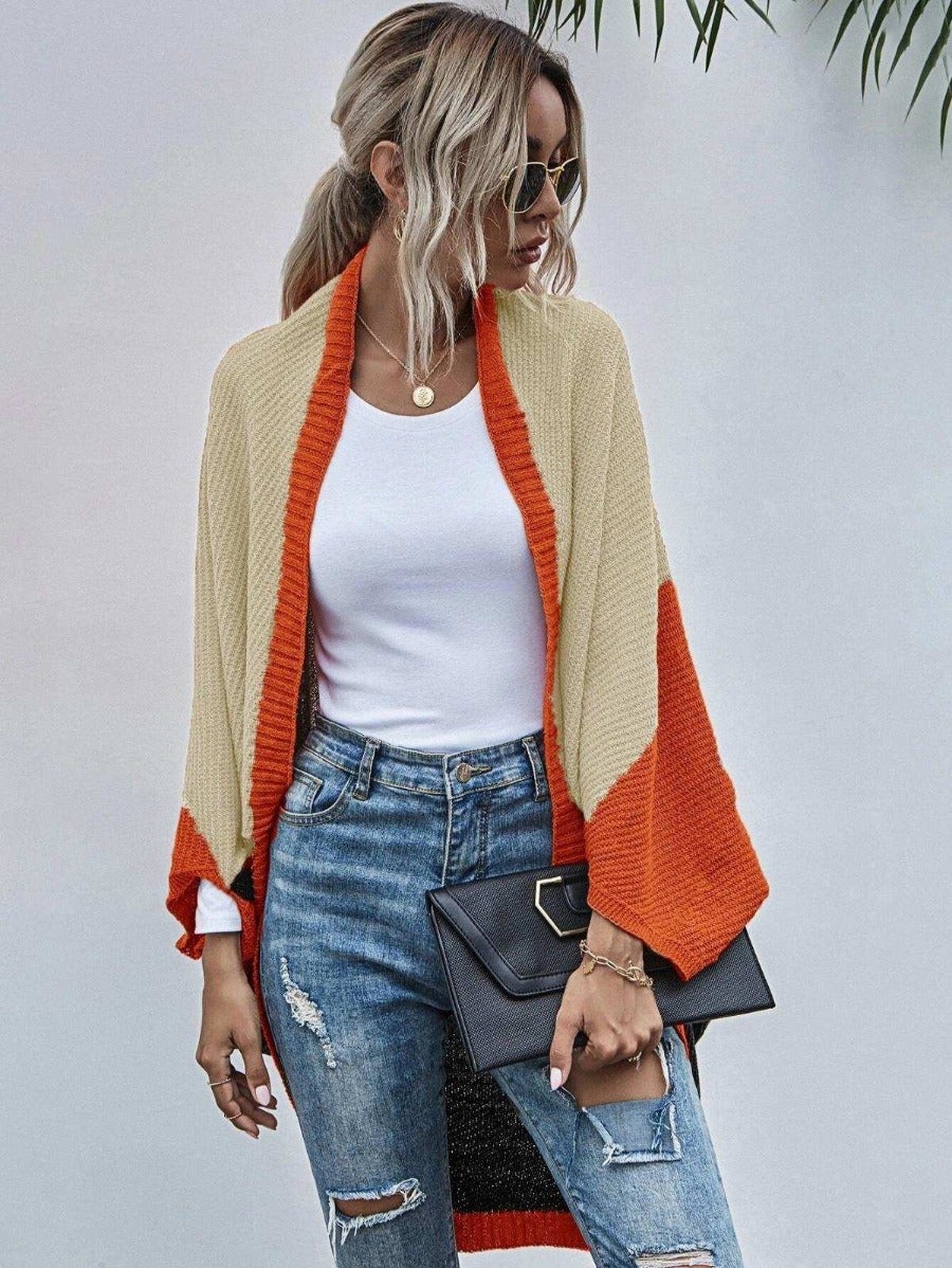 Variant image for Dam Cardigan Fladdermusärmar Stickad Polyester Bomull-17