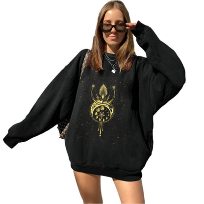 Dam Tröja Överdimensionerad Mjuk Fleece-1