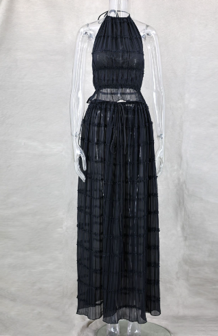 Dam Sommarklänning Spets Lätt och Luftig Design för Bröllopsgäst-6