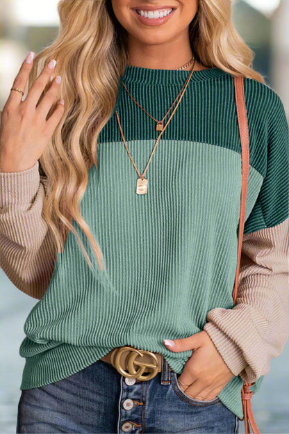 Stickad Dam Tröja Långärmad Trendig Akryl-5