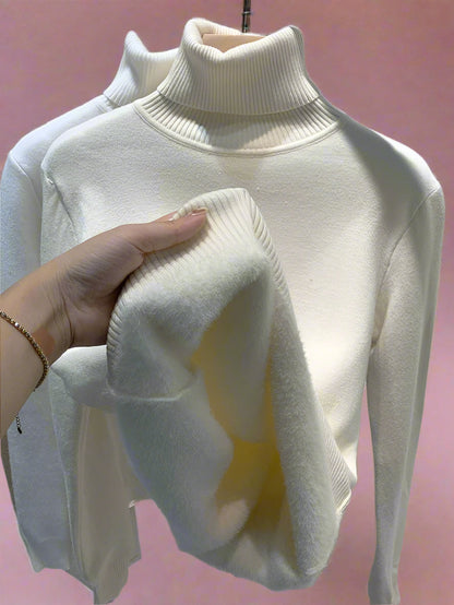 Variant image for Kvinnor Turtleneck Tröja Ull Normal Passform Lång Ärmar-26