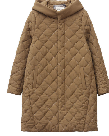 Lång Vinterrock Dam med Huva Argyle Mönster i Högkvalitativ Polyester och Akryl 3