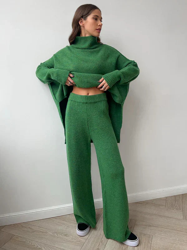 Dam Loungewear Set Turtleneck Mjuk Tyg-6
