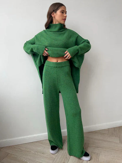 Dam Loungewear Set Turtleneck Mjuk Tyg-6