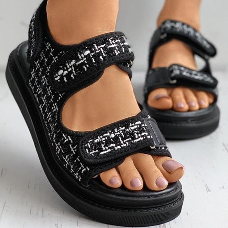 Dam Sandaler Ergonomisk Design Canvas för Bekväm Stil-2