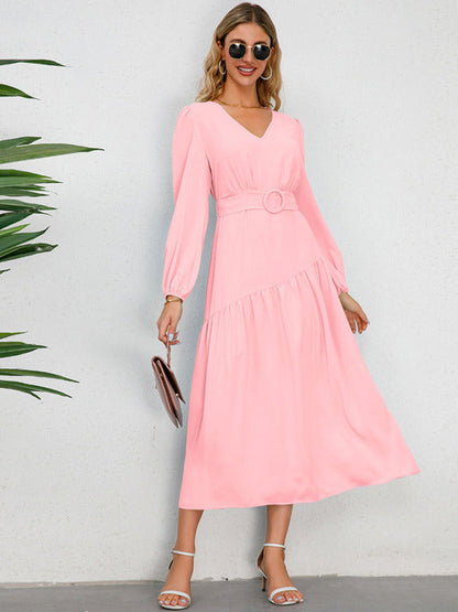 Fina Dam Klänningar Transparent Lätt Elegant Design-1