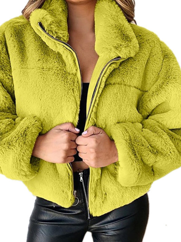 Damjacka Modern Varm Polyester för Dam - Stilren och Bekväm Jacka-4