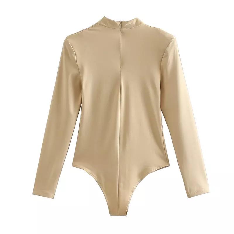 Dam Topp Brett Linne Polyester för Fest och Vardag-2