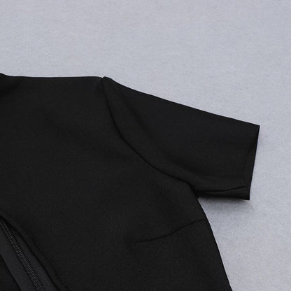 Dam Mini Klänning Enärmad Bandage 5