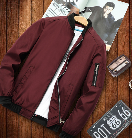 Herrjacka Bomber Urban Stil Lätt Material 10