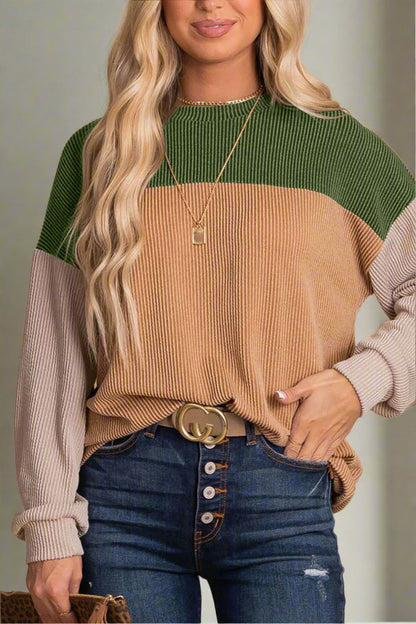 Stickad Dam Tröja Långärmad Trendig Akryl-3