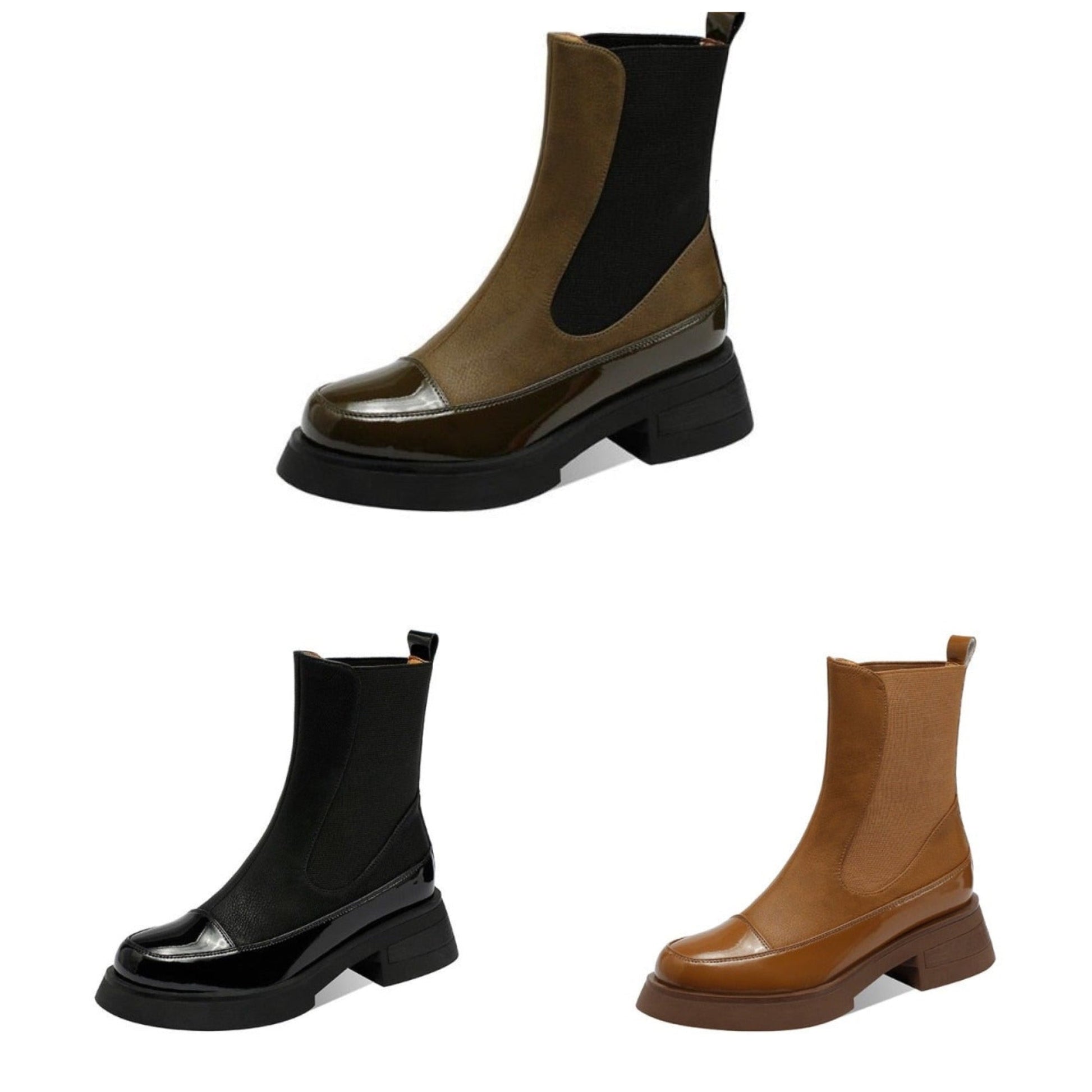 Dam Stövlar Klassisk Design Eco Leather-3