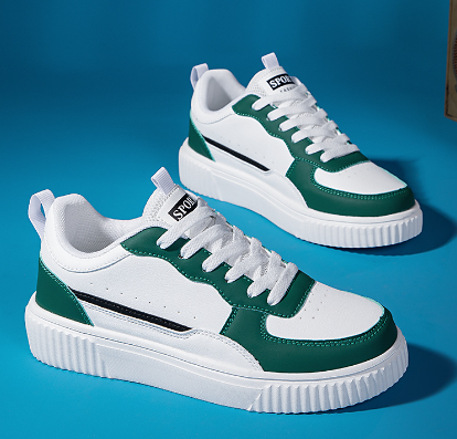 Kvinnors Sneakers Plattform Syntetiskt Läder Snörning-1