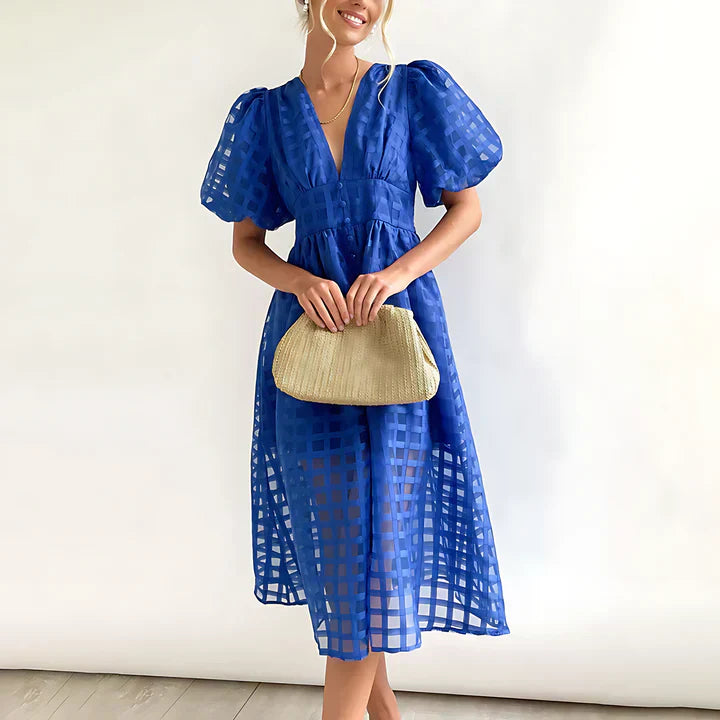 Variant image for Dam Sommarklänning V-Neck Polyester för Bröllopsgäst och Fest-25