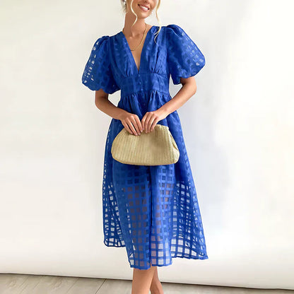 Variant image for Dam Sommarklänning V-Neck Polyester för Bröllopsgäst och Fest-25