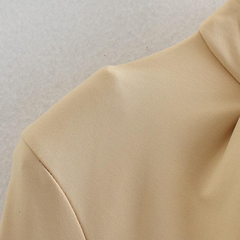 Dam Topp Brett Linne Polyester för Fest och Vardag-5