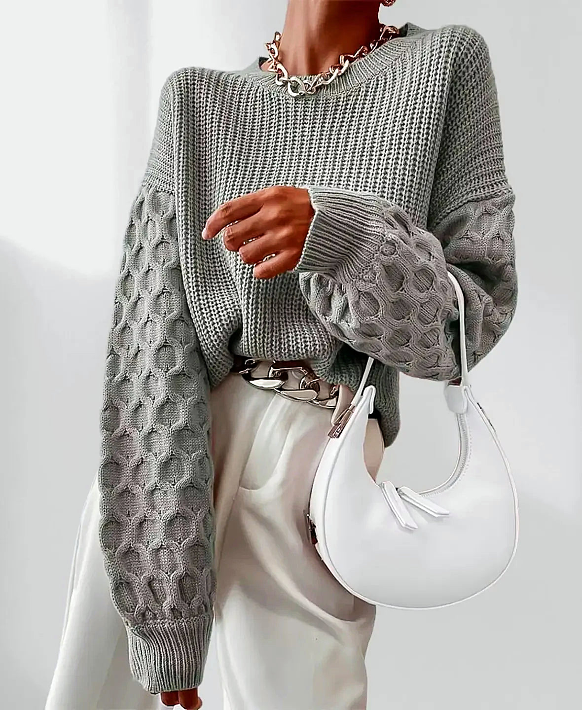 Variant image for Kvinnors Pullover Tröja Fleece Modern Snitt-5