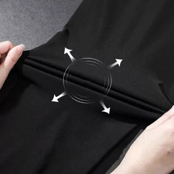 Snygga Byxor Dam Modern Skärning Rynkefri Material-3