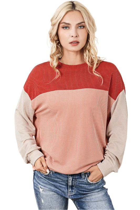 Stickad Dam Tröja Långärmad Trendig Akryl-1