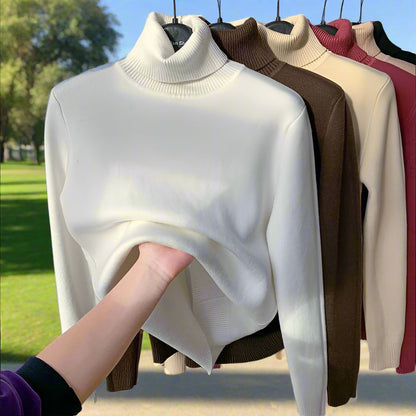 Variant image for Kvinnor Turtleneck Tröja Ull Normal Passform Lång Ärmar-5