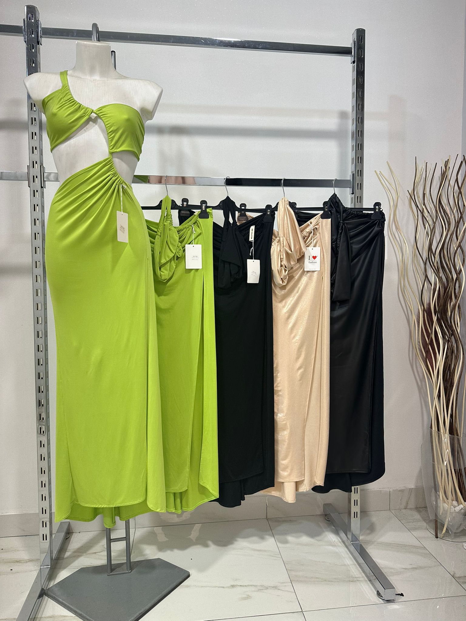 Kvinnors Aftonklänning Glänsande Polyester Spandex 2