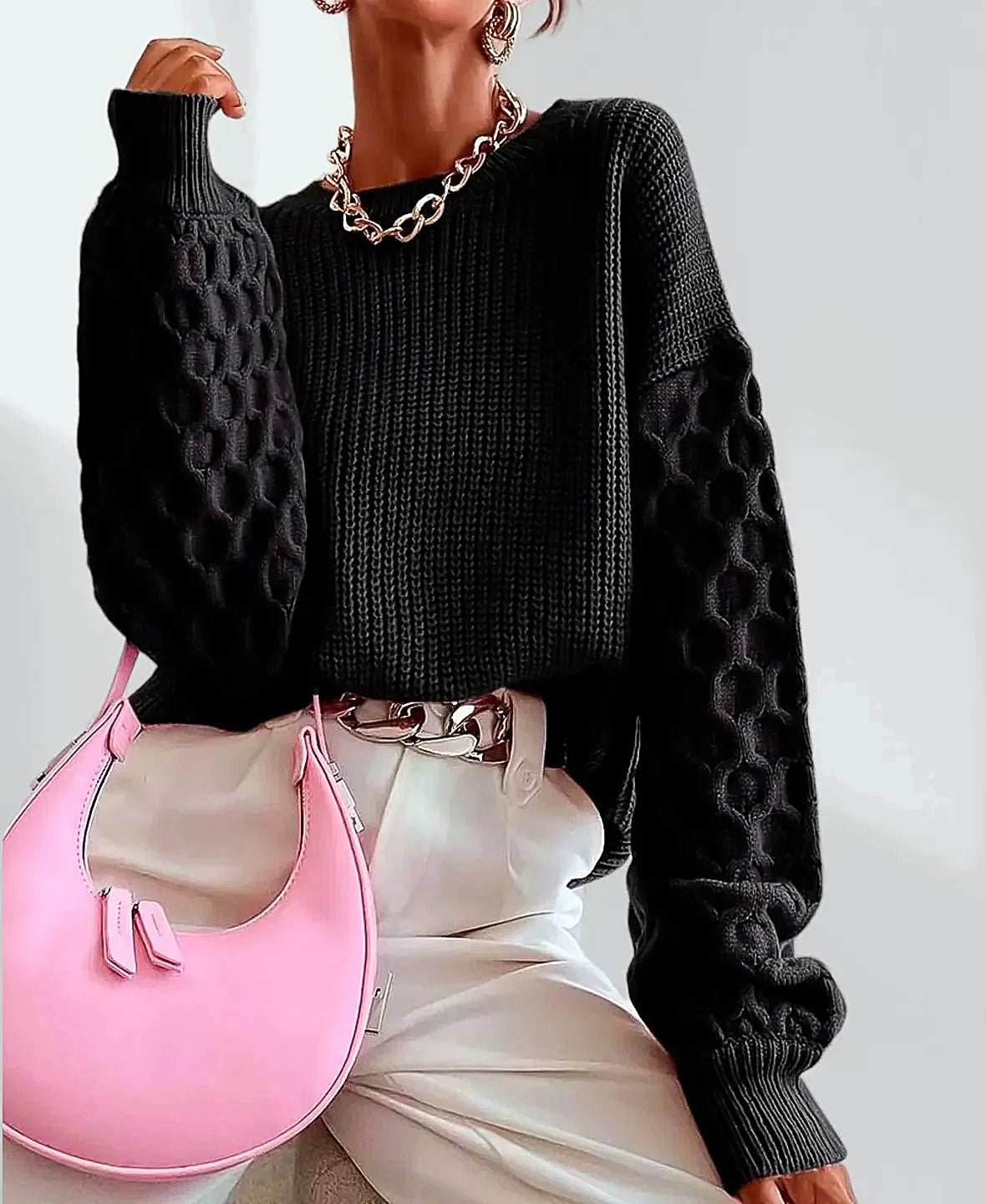 Variant image for Kvinnors Pullover Tröja Fleece Modern Snitt-13