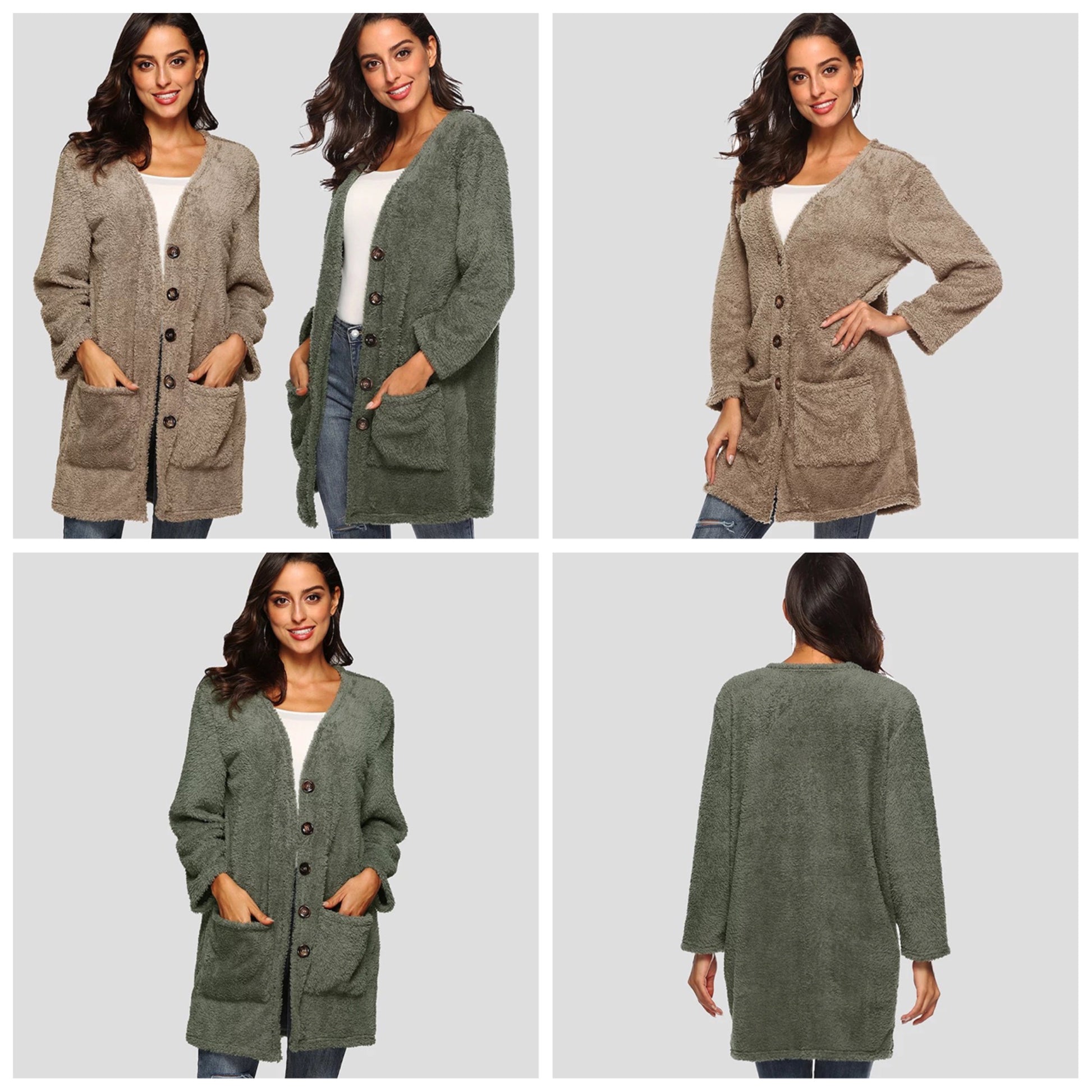 Dam Stickad Väst Mjuk Ull för Allsidig Stil-5