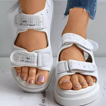 Dam Sandaler Ergonomisk Design Canvas för Bekväm Stil-6